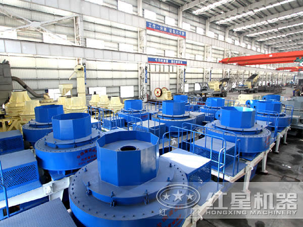 碎石制砂機(jī)生產(chǎn)車(chē)間 碎石制砂機(jī)生產(chǎn)車(chē)間