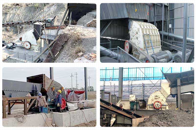 錘石破碎機(jī)現(xiàn)場(chǎng) 錘石破碎機(jī)現(xiàn)場(chǎng)