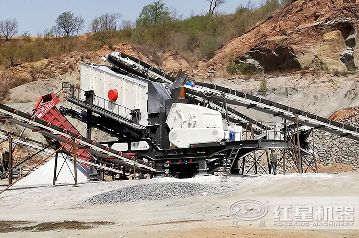 輪胎車載移動碎石機作業(yè)現(xiàn)場 輪胎車載移動碎石機作業(yè)現(xiàn)場