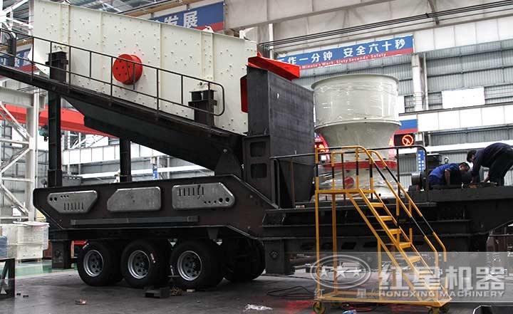 輪胎式圓錐移動(dòng)破碎站 輪胎式圓錐移動(dòng)破碎站