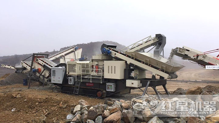 移動破石機處理建筑垃圾現(xiàn)場 移動破石機處理建筑垃圾現(xiàn)場