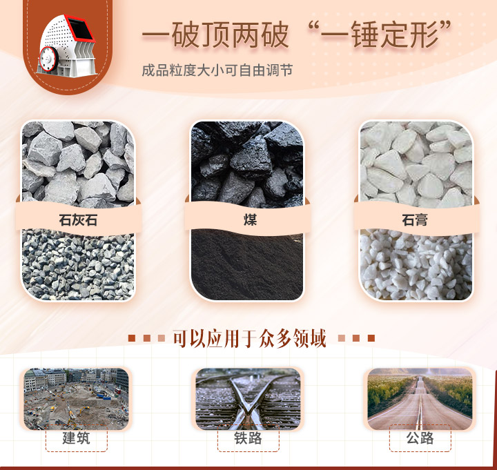 重錘式破碎機應用領域 重錘式破碎機應用領域