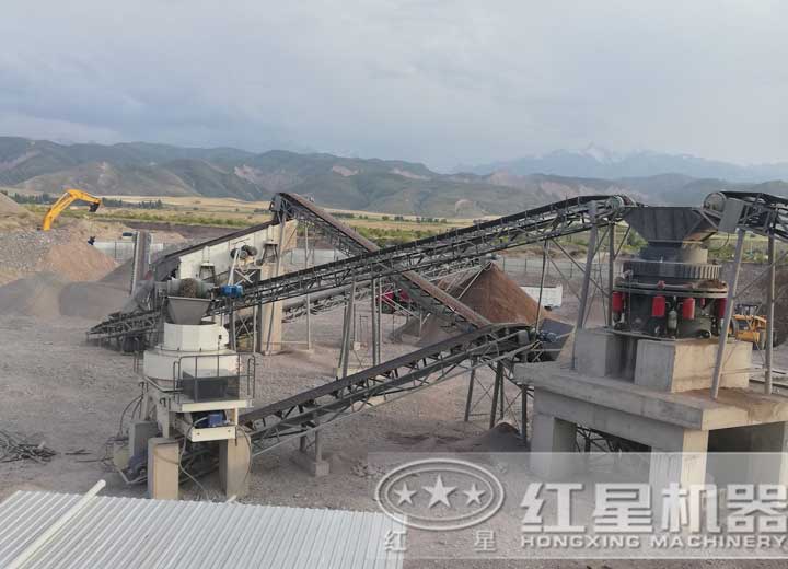 石頭變沙子用戶生產(chǎn)現(xiàn)場，可就近安排現(xiàn)場參觀配置同等設(shè)備