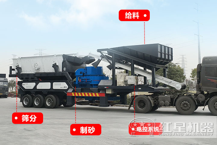 移動鵝卵石制砂機結(jié)構(gòu)介紹 移動鵝卵石制砂機結(jié)構(gòu)介紹