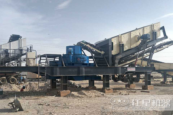 流動制砂機處理建筑垃圾現(xiàn)場 流動制砂機處理建筑垃圾現(xiàn)場