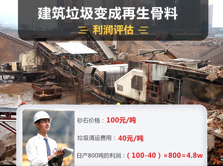 建筑垃圾變成再生骨料利潤(rùn) 建筑垃圾變成再生骨料利潤(rùn)
