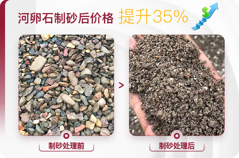 河卵石破碎前后對(duì)比 河卵石破碎前后對(duì)比