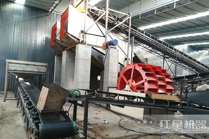 洗砂機、輸送機