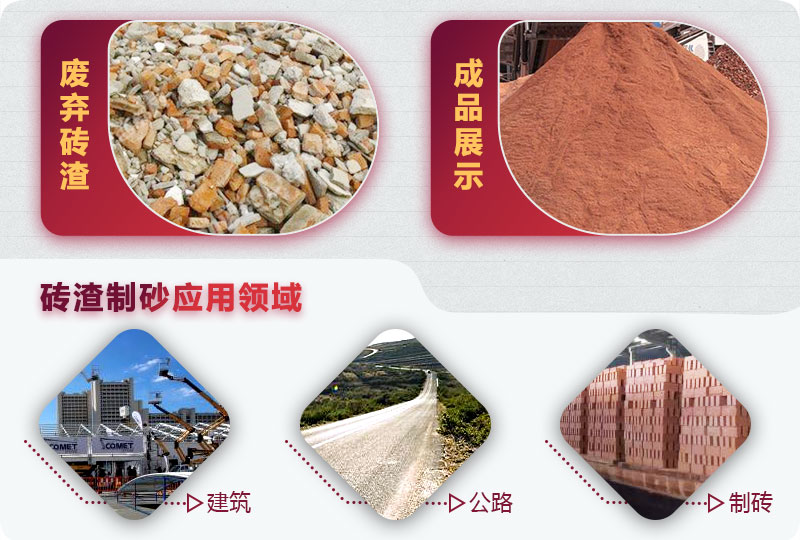廢棄磚渣制砂再應(yīng)用 廢棄磚渣制砂再應(yīng)用