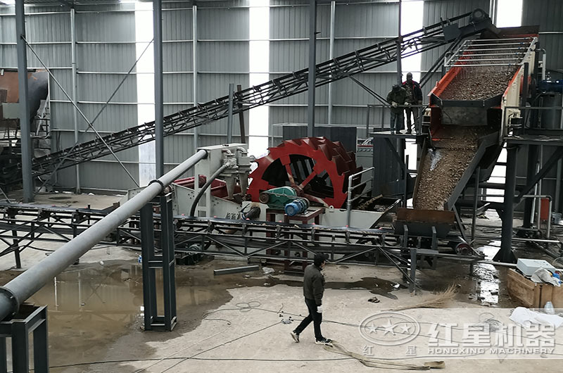 小型洗沙一體機(jī)作業(yè)現(xiàn)場(chǎng) 小型洗沙一體機(jī)作業(yè)現(xiàn)場(chǎng)